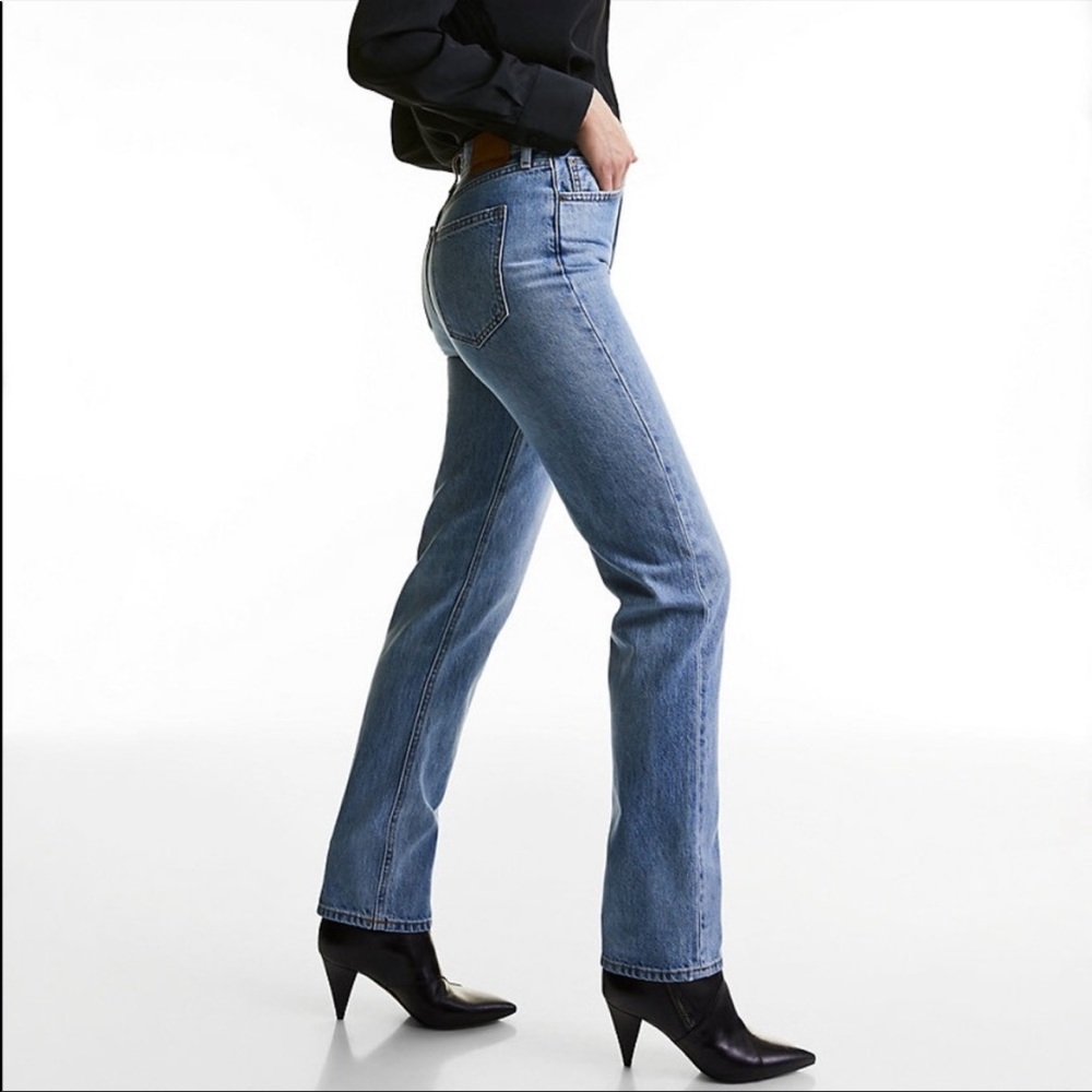 Denim Forum The Nina Stovepipe in Tequila Lightly Distressed Long Jeans 23 - Picture 14 of 16